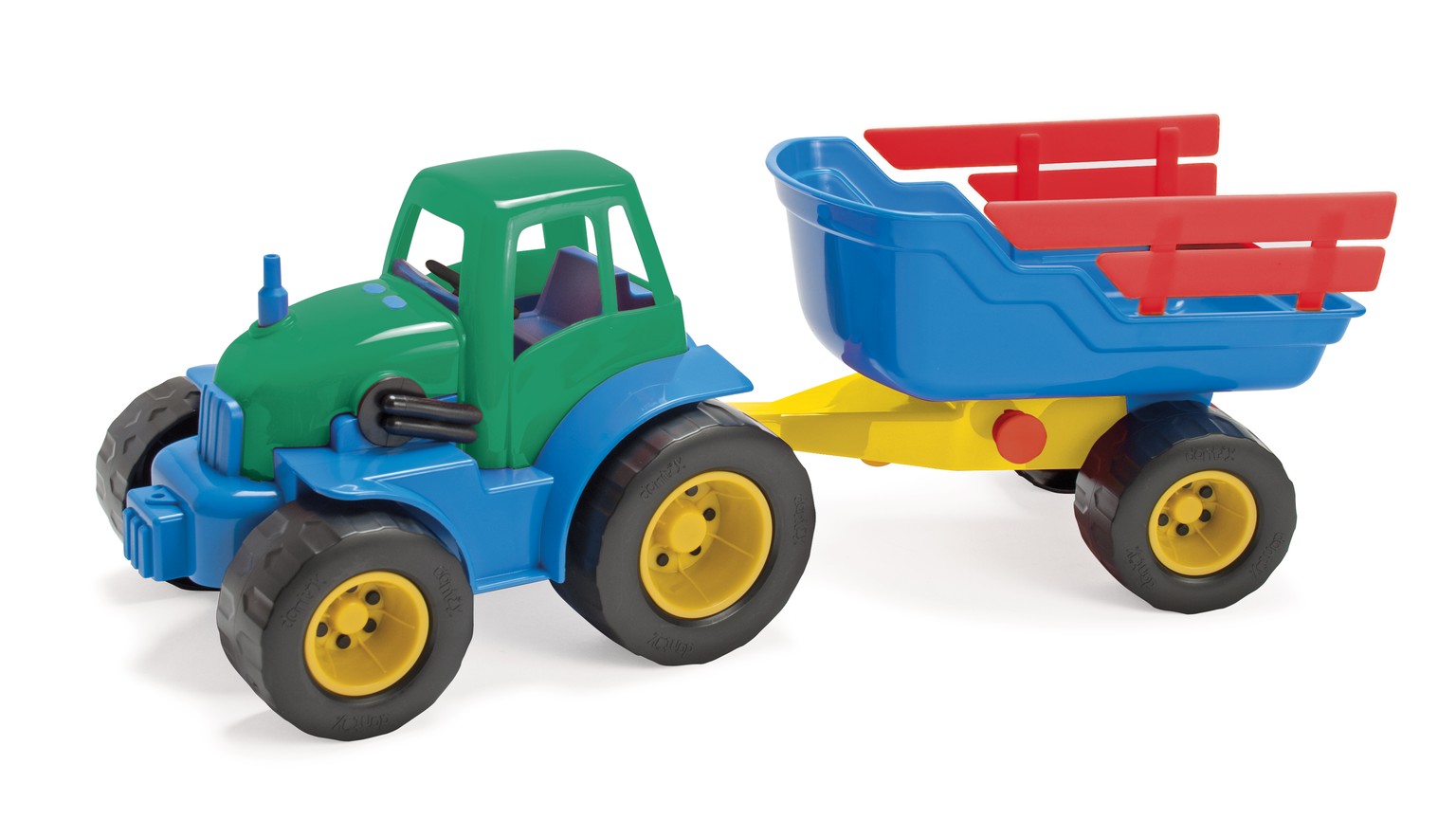 Classic Recycelter Traktor M/Anhänger, Plasträder